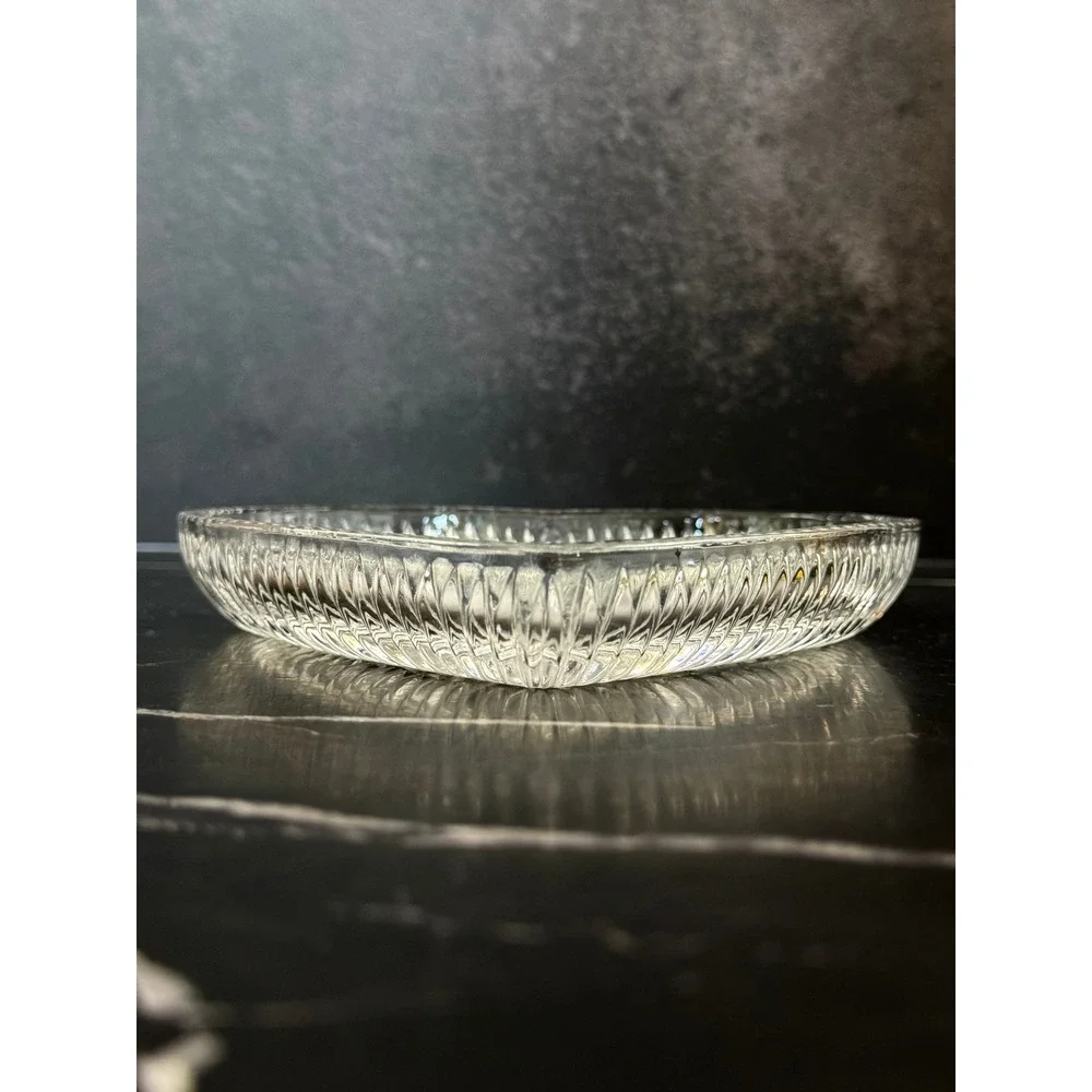 Crystal Legends Heart Shaped 6.75in Trinket Dish Plate Tray